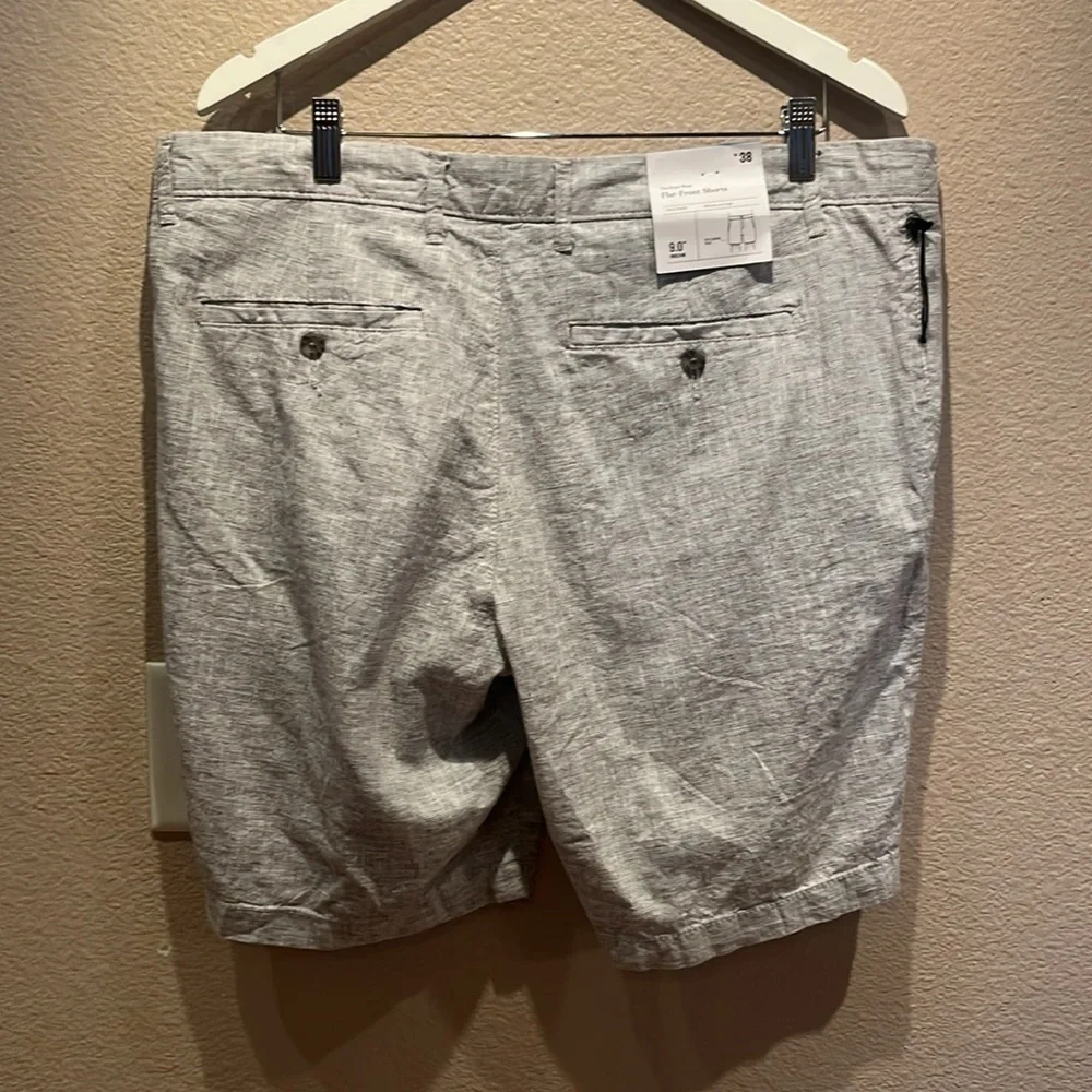 New Goodfellow & Co. Men’s Linen Cotton Blend Flat Front Shorts Size 38 NWT